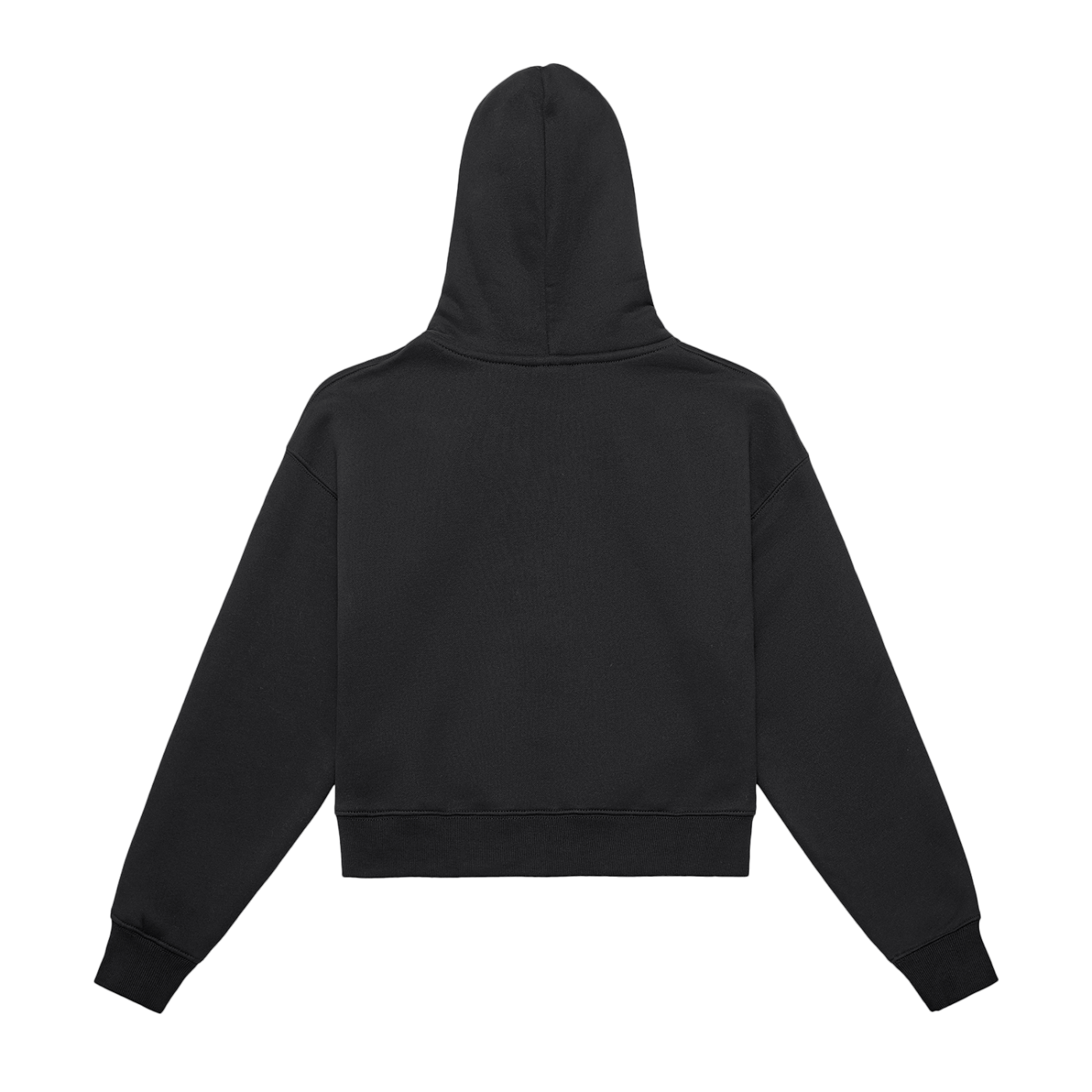 Soft Fleeced Zip-Up Cropped Hoodie