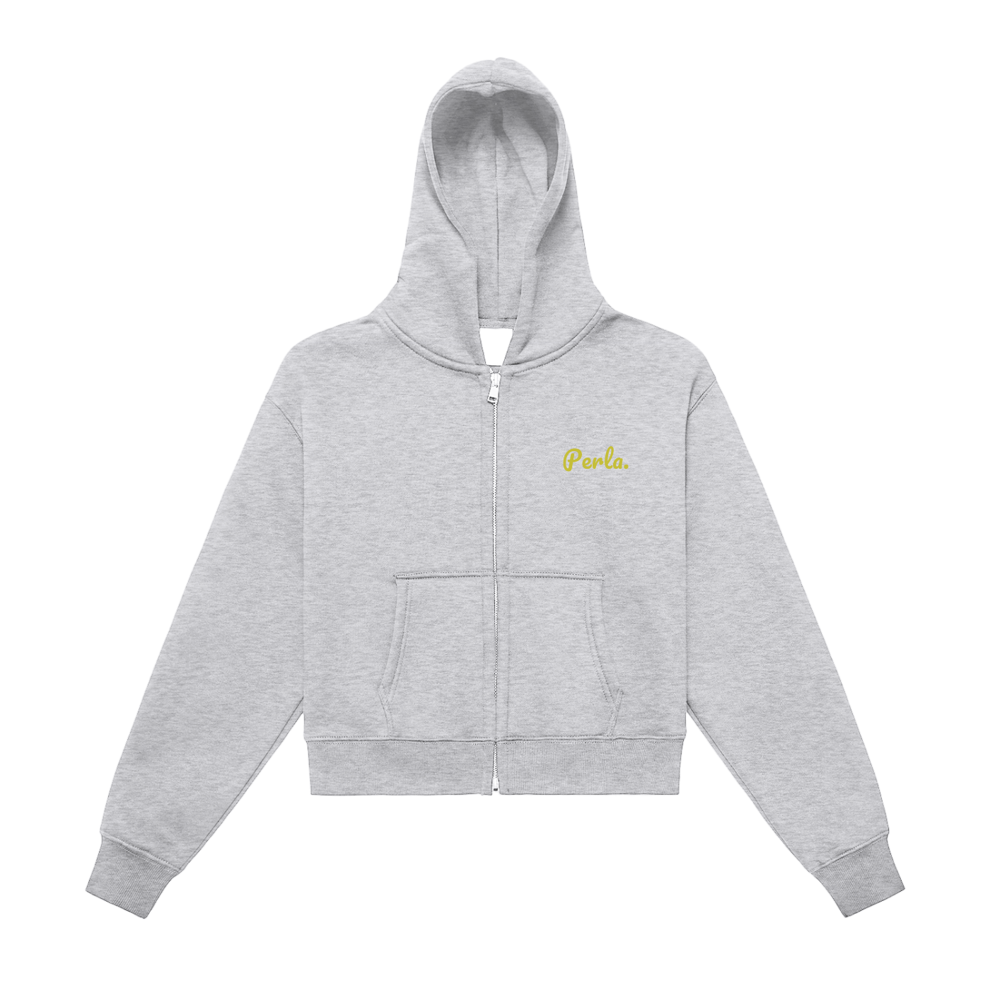 Soft Fleeced Zip-Up Cropped Hoodie