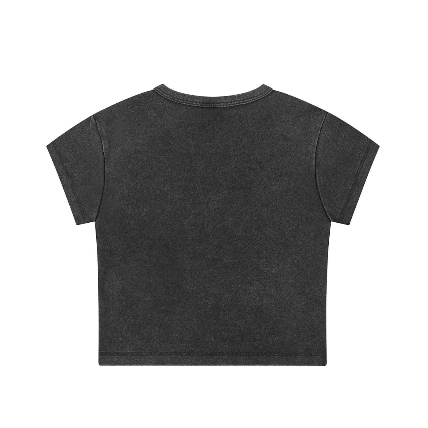 Soft & Stylish Snow-Washed Casual Crop Top