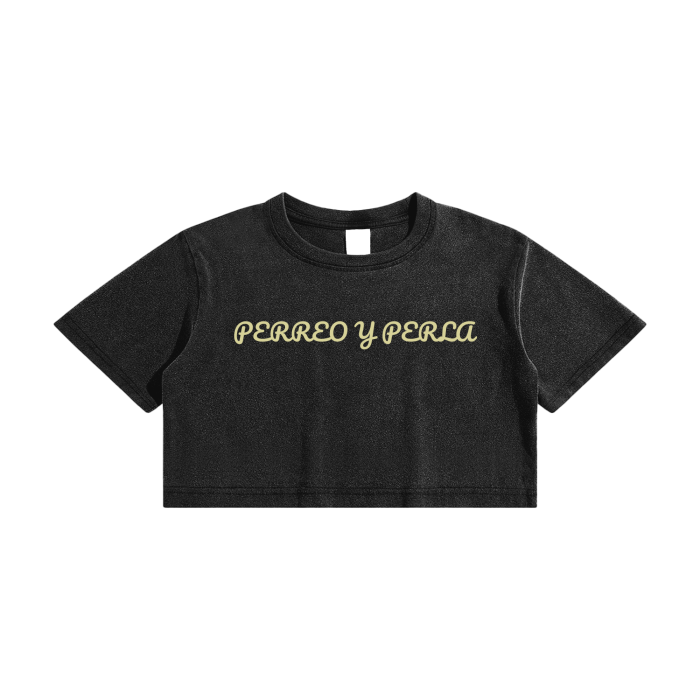 Oversized Crop Top T-Shirt